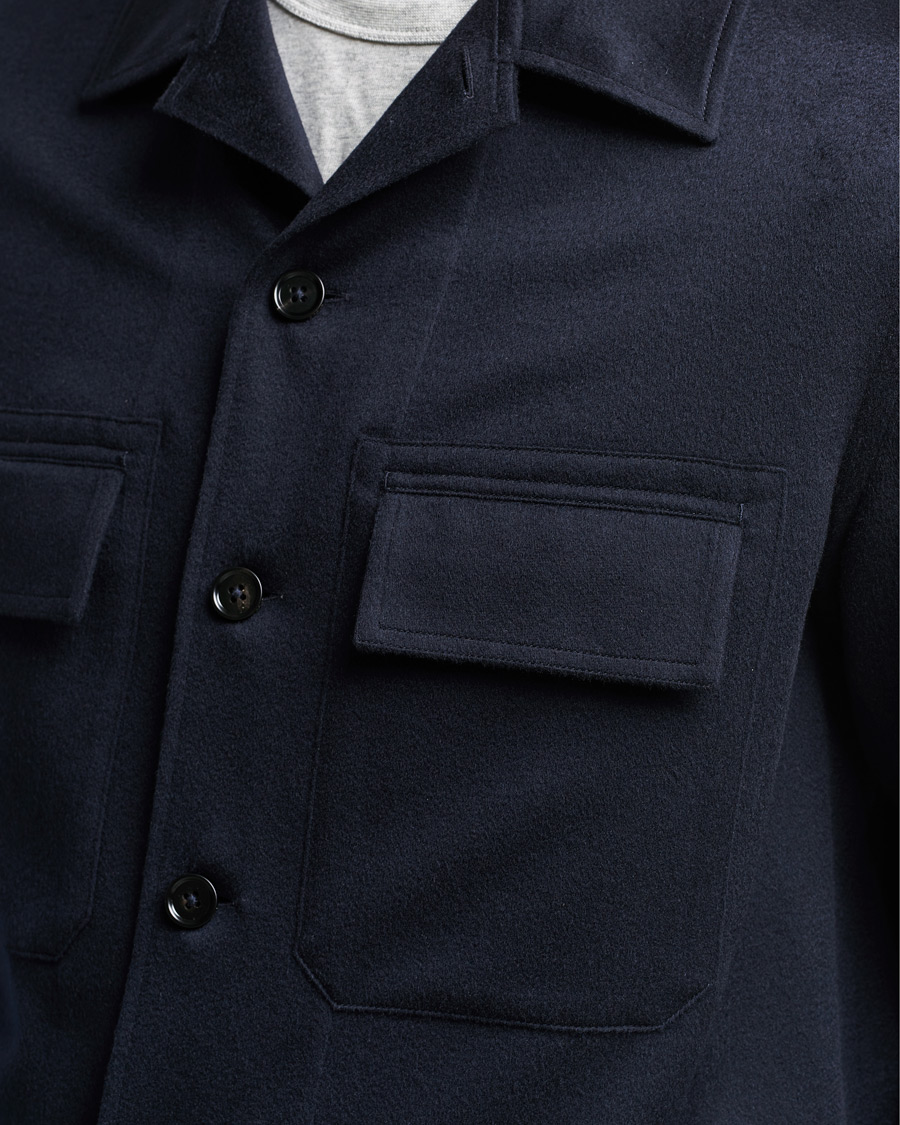 Homme | Chemises | Zegna | Oasi Cashmere Overshirt Navy