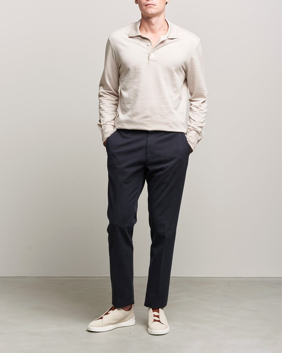 Homme | Pantalons | Zegna | Premium Cotton Chinos Navy