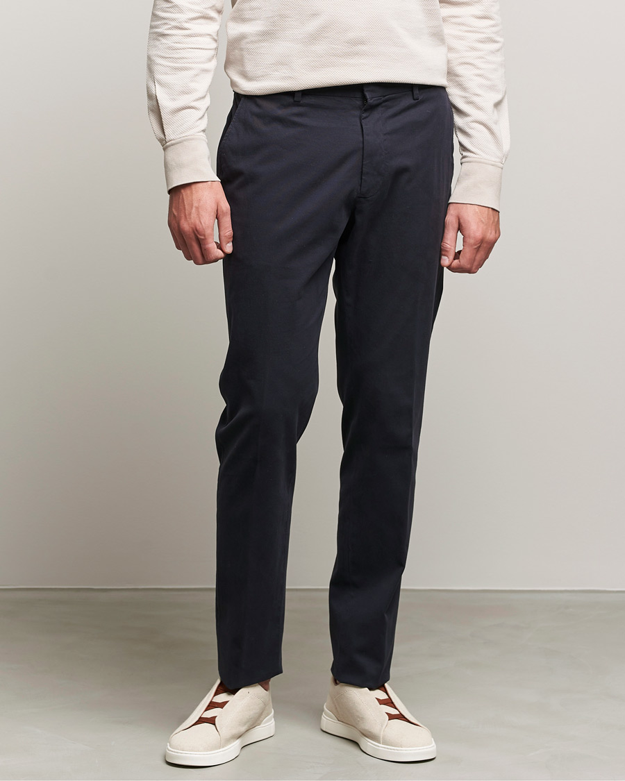 Homme | Pantalons | Zegna | Premium Cotton Chinos Navy