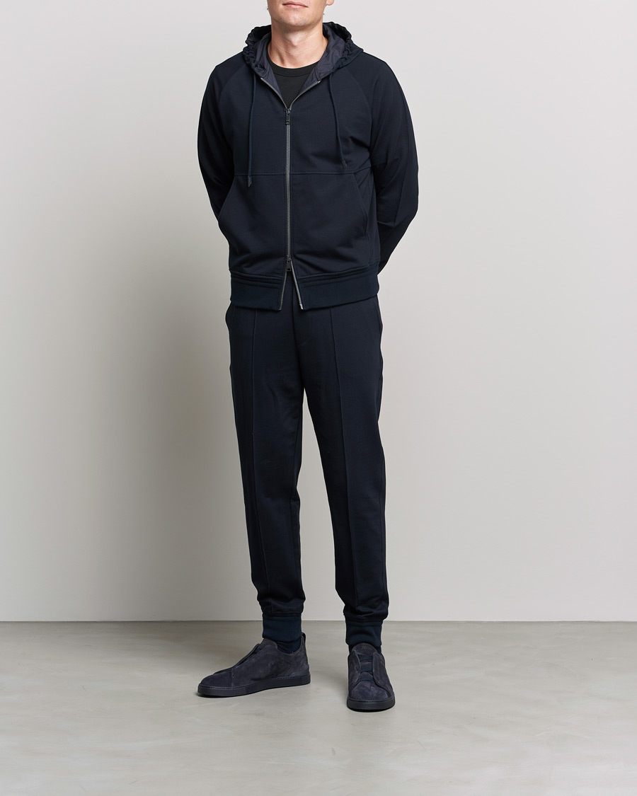 Homme | Pantalons | Zegna | Cotton Stretch Joggers Navy