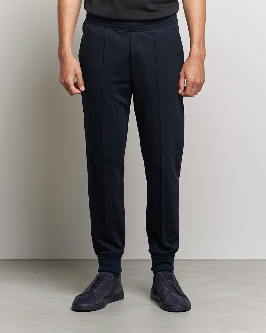 Homme | Pantalons | Zegna | Cotton Stretch Joggers Navy