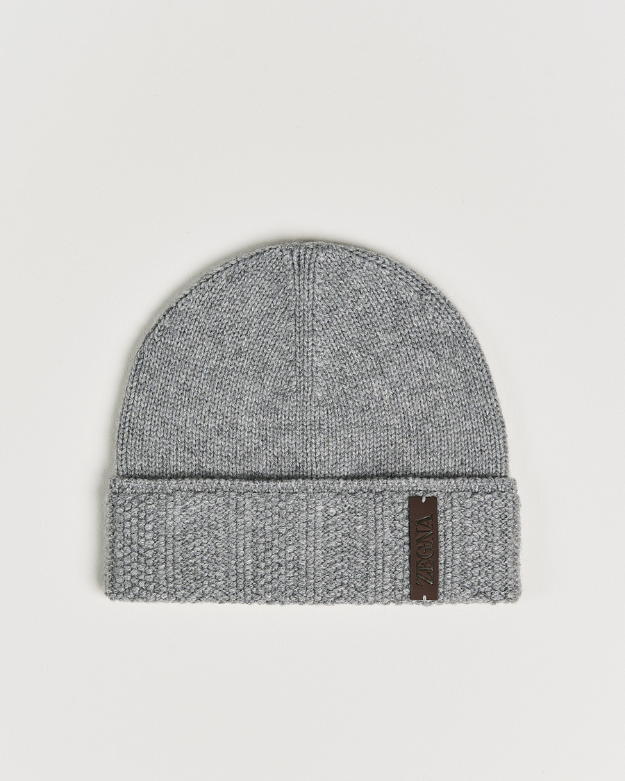 Homme | Zegna Cashmere Beanie Light Grey | Zegna | Cashmere Beanie Light Grey