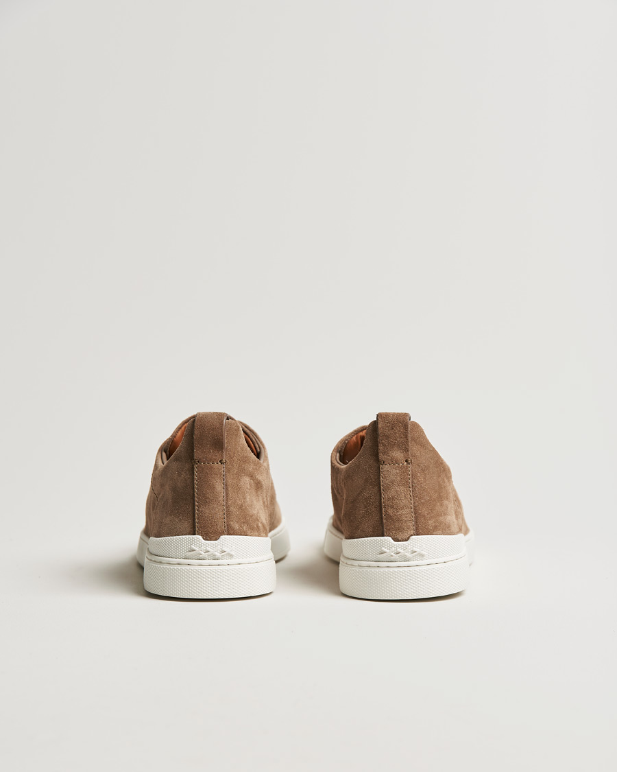 Homme | Zegna Triple Stitch Sneakers Beige Suede | Zegna | Triple Stitch Sneakers Beige Suede