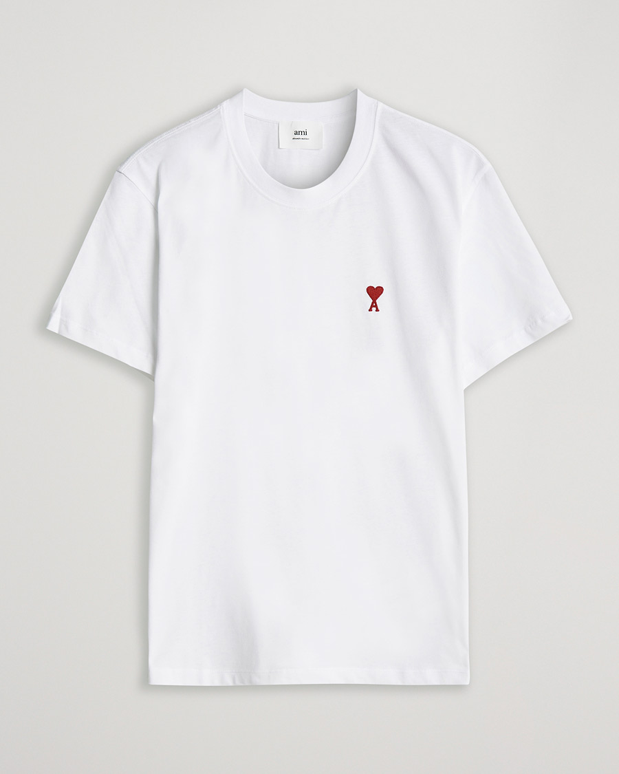 Homme | T-shirts | AMI | Heart Logo T-Shirt White