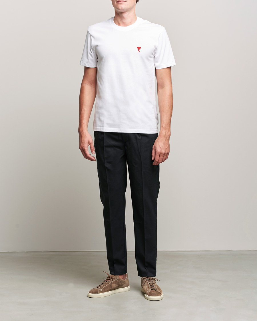 Homme | T-shirts | AMI | Heart Logo T-Shirt White