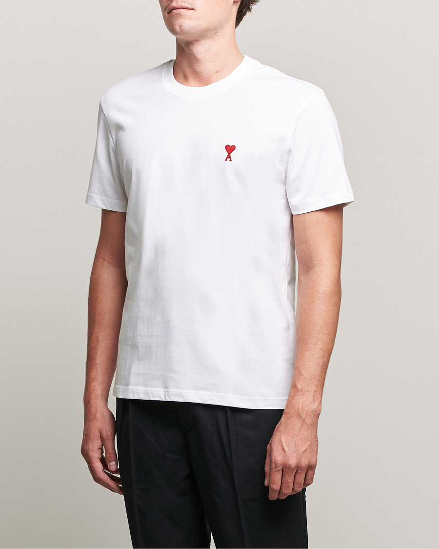 Homme | T-shirts | AMI | Heart Logo T-Shirt White