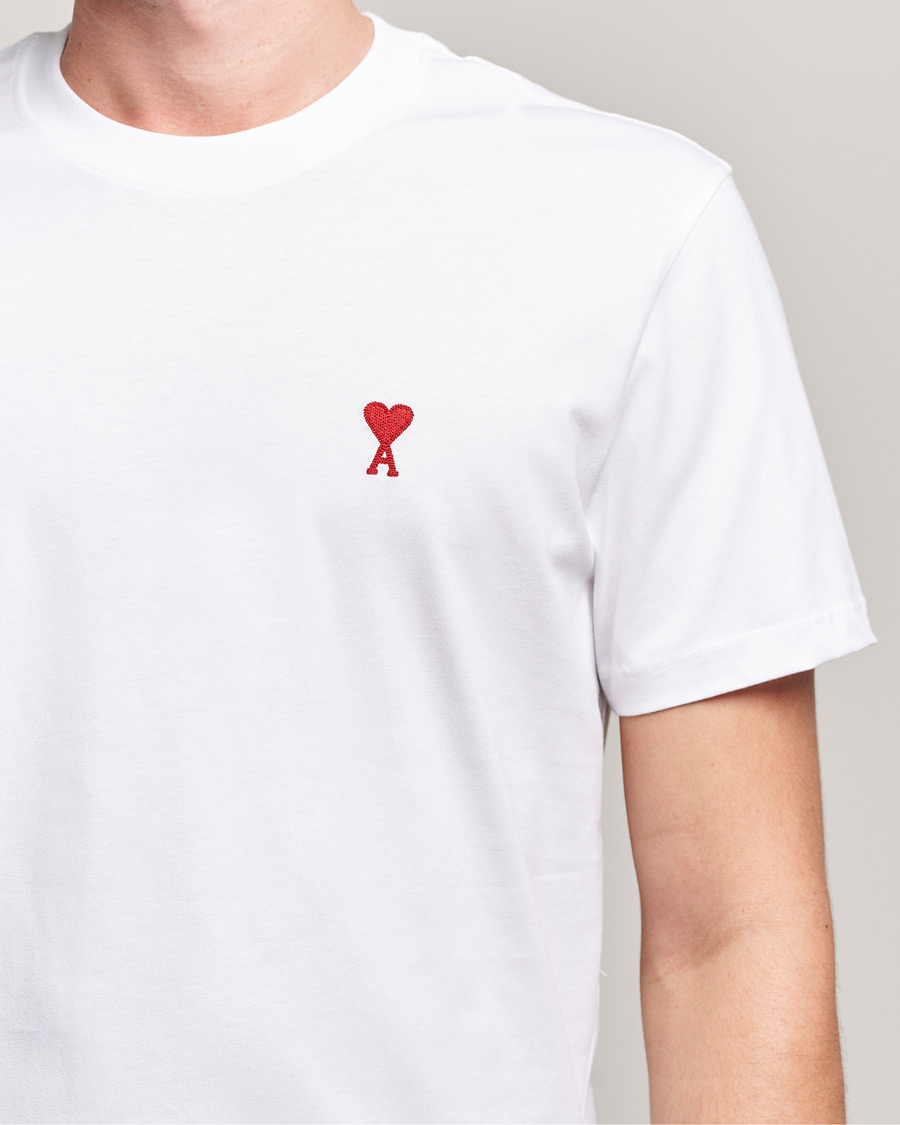 Homme | T-shirts | AMI | Heart Logo T-Shirt White