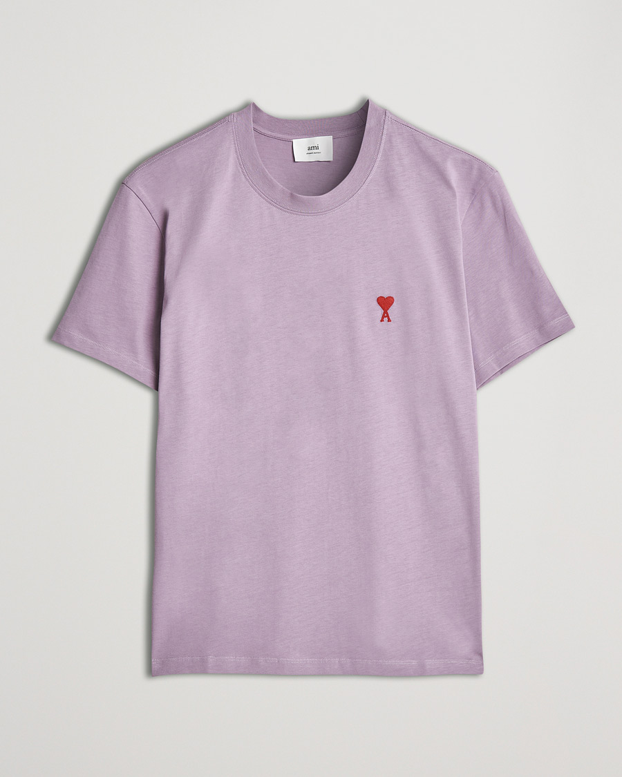 Homme | T-shirts | AMI | Heart Logo T-Shirt Washed Purple