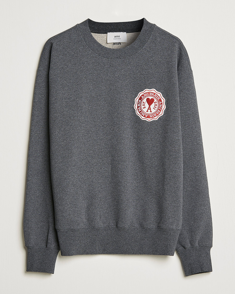 Homme | Pulls Et Tricots | AMI | France Patch Sweatshirt Heather Grey
