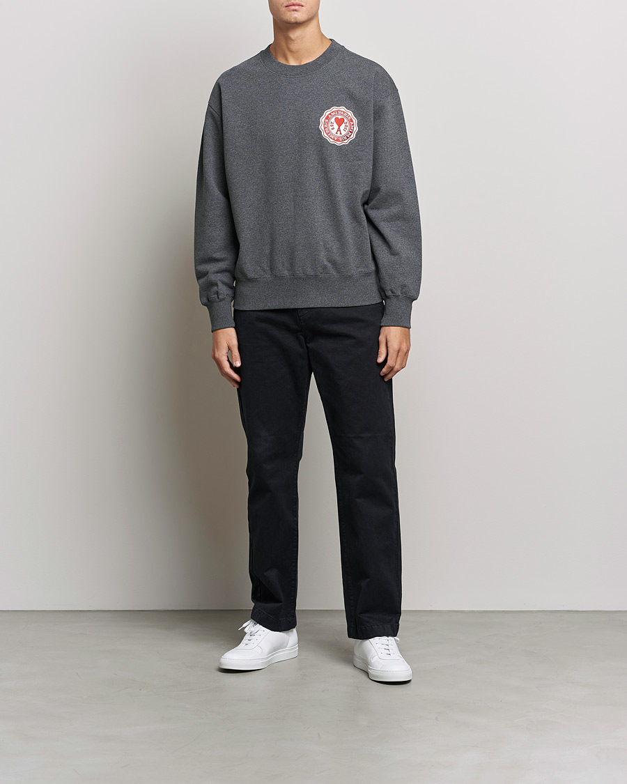 Homme | Pulls Et Tricots | AMI | France Patch Sweatshirt Heather Grey