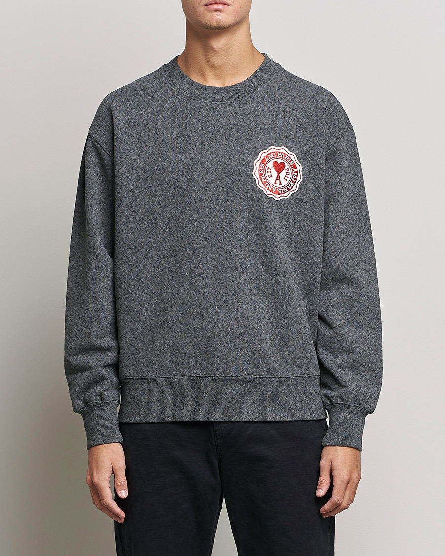 Homme | Pulls Et Tricots | AMI | France Patch Sweatshirt Heather Grey