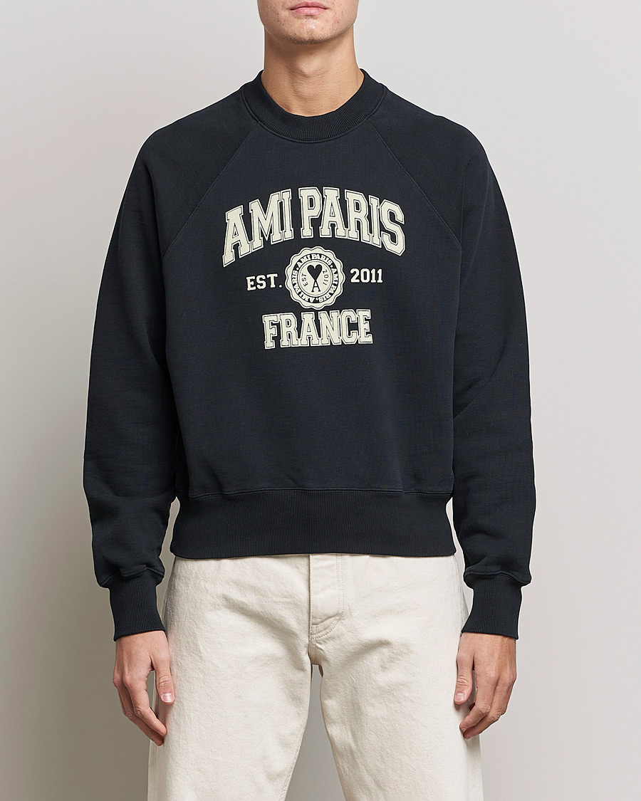 Homme | Pulls Et Tricots | AMI | Paris College Sweatshirt Black