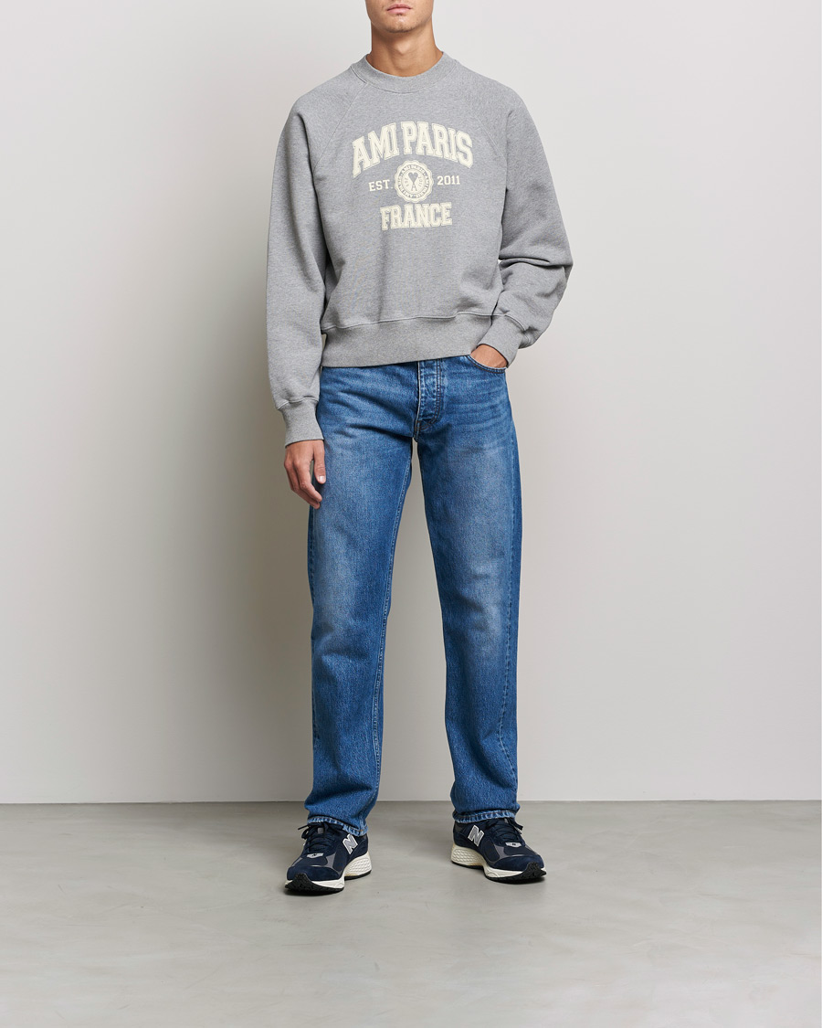 Homme | Pulls Et Tricots | AMI | Paris College Sweatshirt Heather Grey