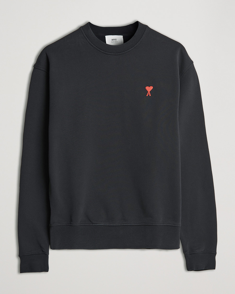 Homme | Pulls Et Tricots | AMI | Heart Logo Sweatshirt Black