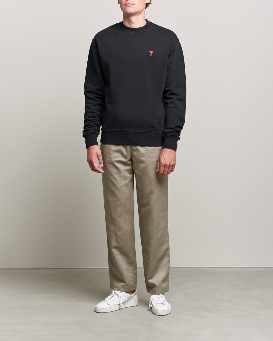 Homme | Pulls Et Tricots | AMI | Heart Logo Sweatshirt Black