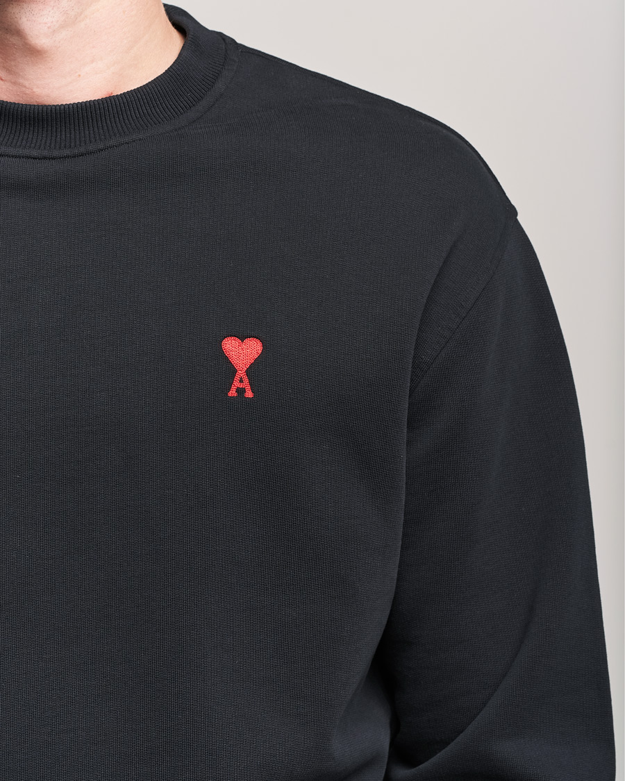 Homme | Pulls Et Tricots | AMI | Heart Logo Sweatshirt Black