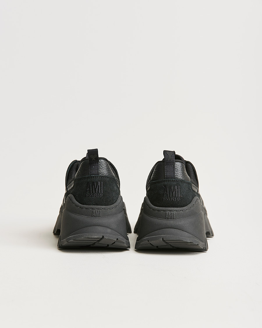 Homme | AMI Lucky 9 Running Sneakers Black | AMI | Lucky 9 Running Sneakers Black