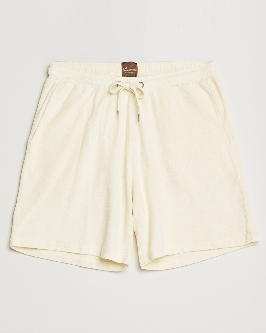 Homme | Shorts | Stenströms | Towelling Cotton Shorts Cream