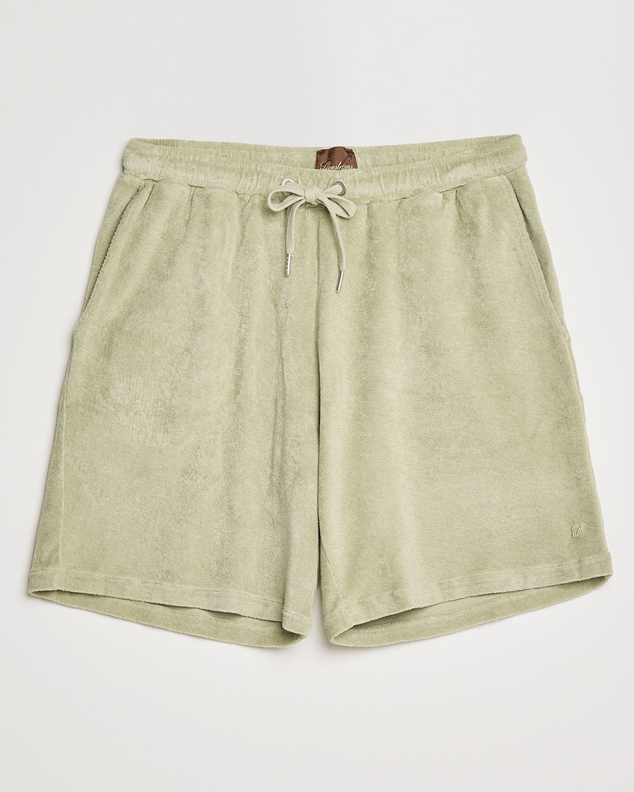 Homme | Shorts | Stenströms | Towelling Cotton Shorts Olive