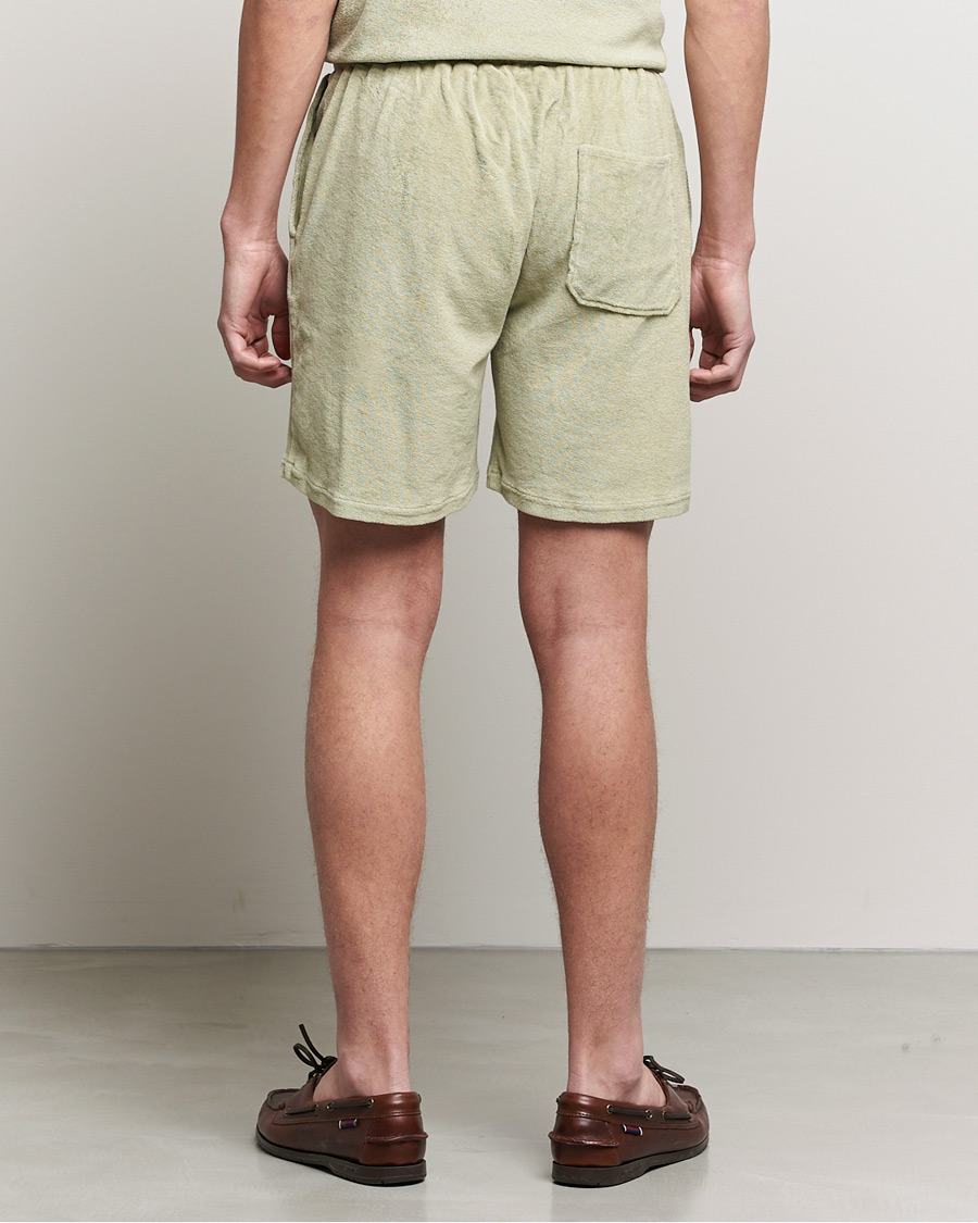 Homme | Shorts | Stenströms | Towelling Cotton Shorts Olive