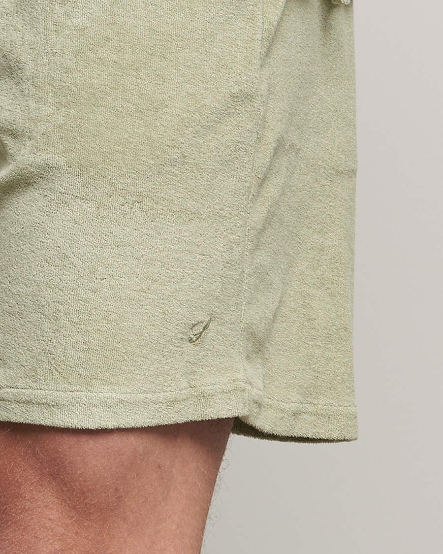 Homme | Shorts | Stenströms | Towelling Cotton Shorts Olive