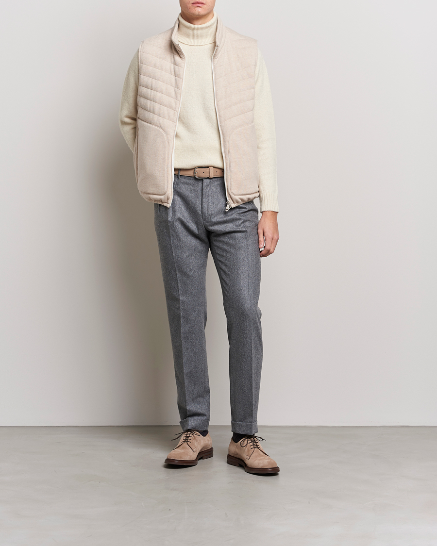 Homme | Manteaux Et Vestes | Brunello Cucinelli | Cashmere Quilted Vest Beige