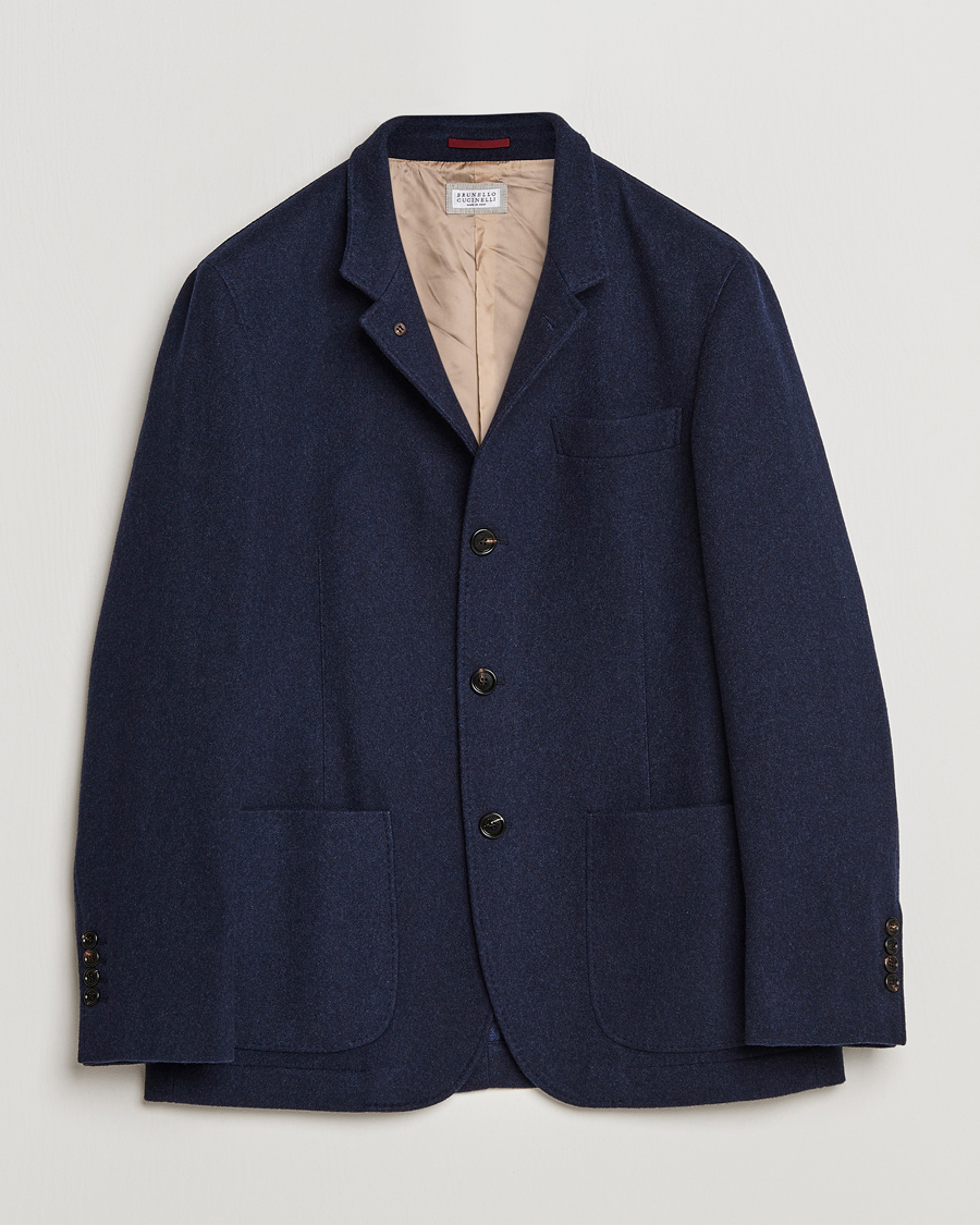 Homme | Manteaux Et Vestes | Brunello Cucinelli | Cashmere City Jacket Dark Blue