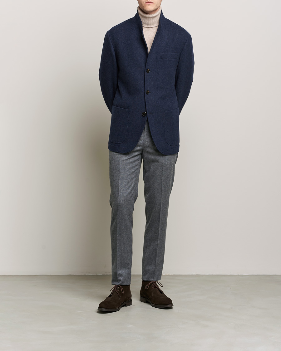 Homme | Manteaux Et Vestes | Brunello Cucinelli | Cashmere City Jacket Dark Blue