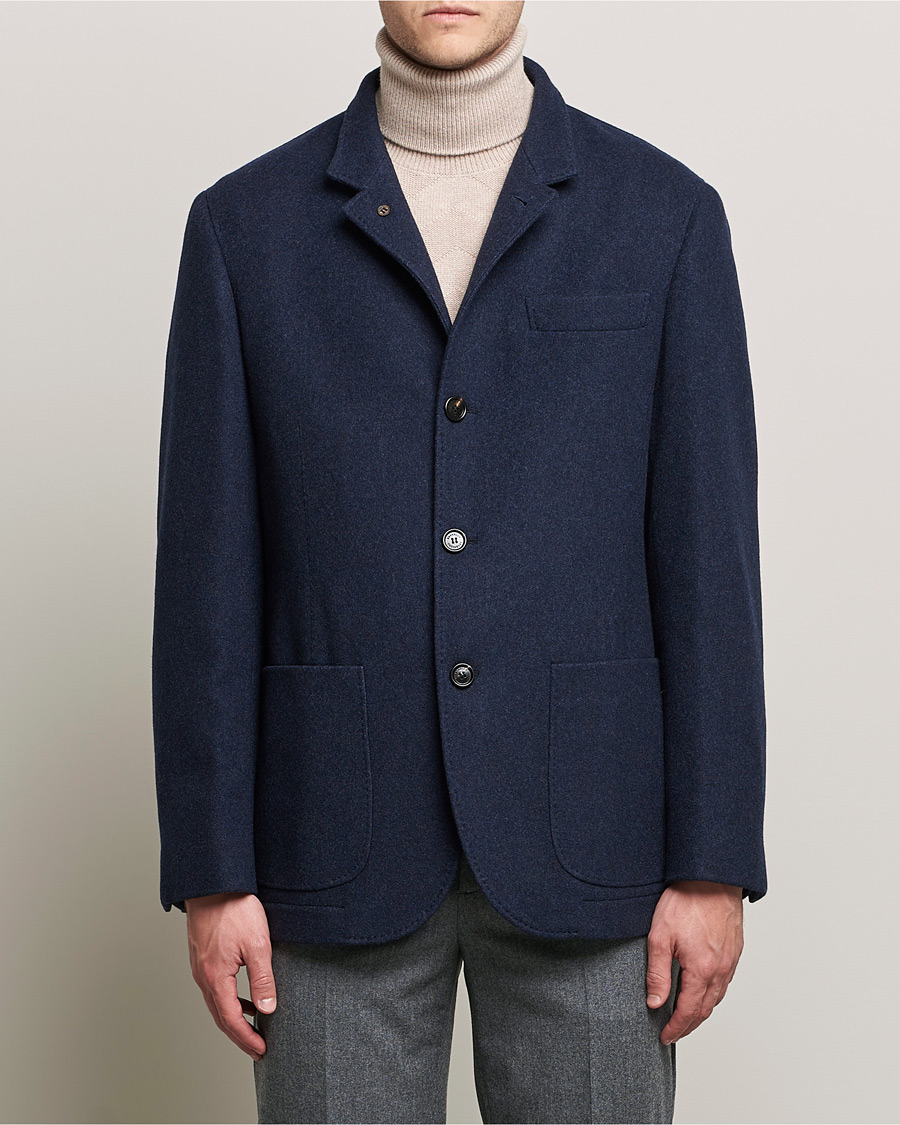Homme | Manteaux Et Vestes | Brunello Cucinelli | Cashmere City Jacket Dark Blue