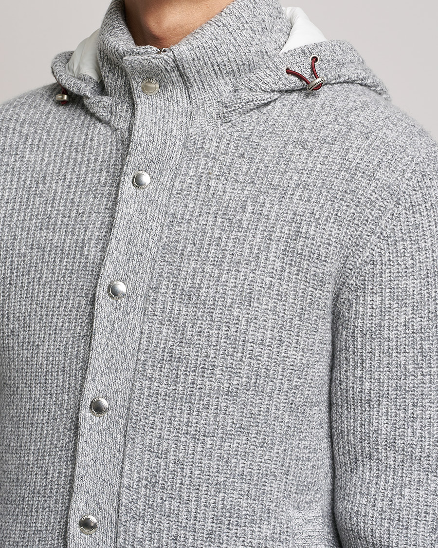 Homme | Manteaux Et Vestes | Brunello Cucinelli | Hooded Cashmere Jacket Light Grey