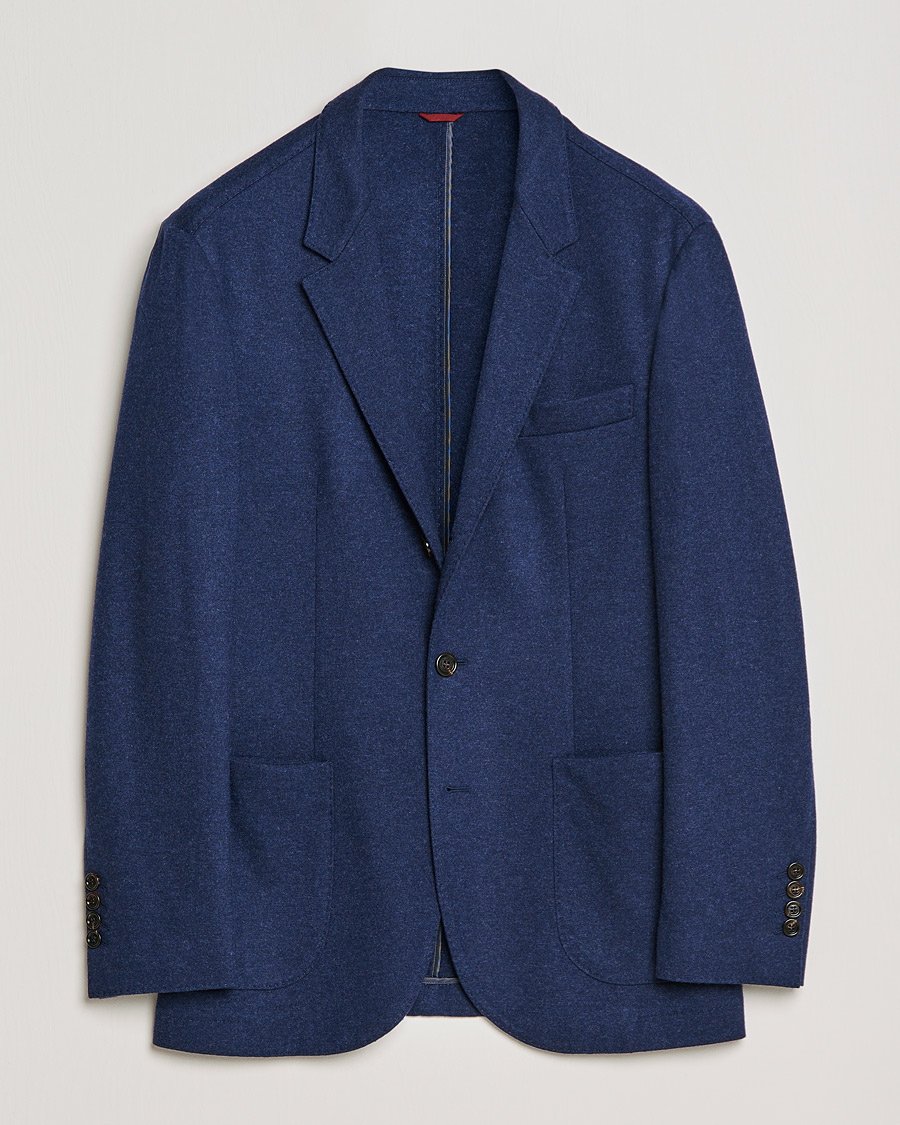Homme | Blazers | Brunello Cucinelli | Cashmere Jersey Jacket Dark Blue