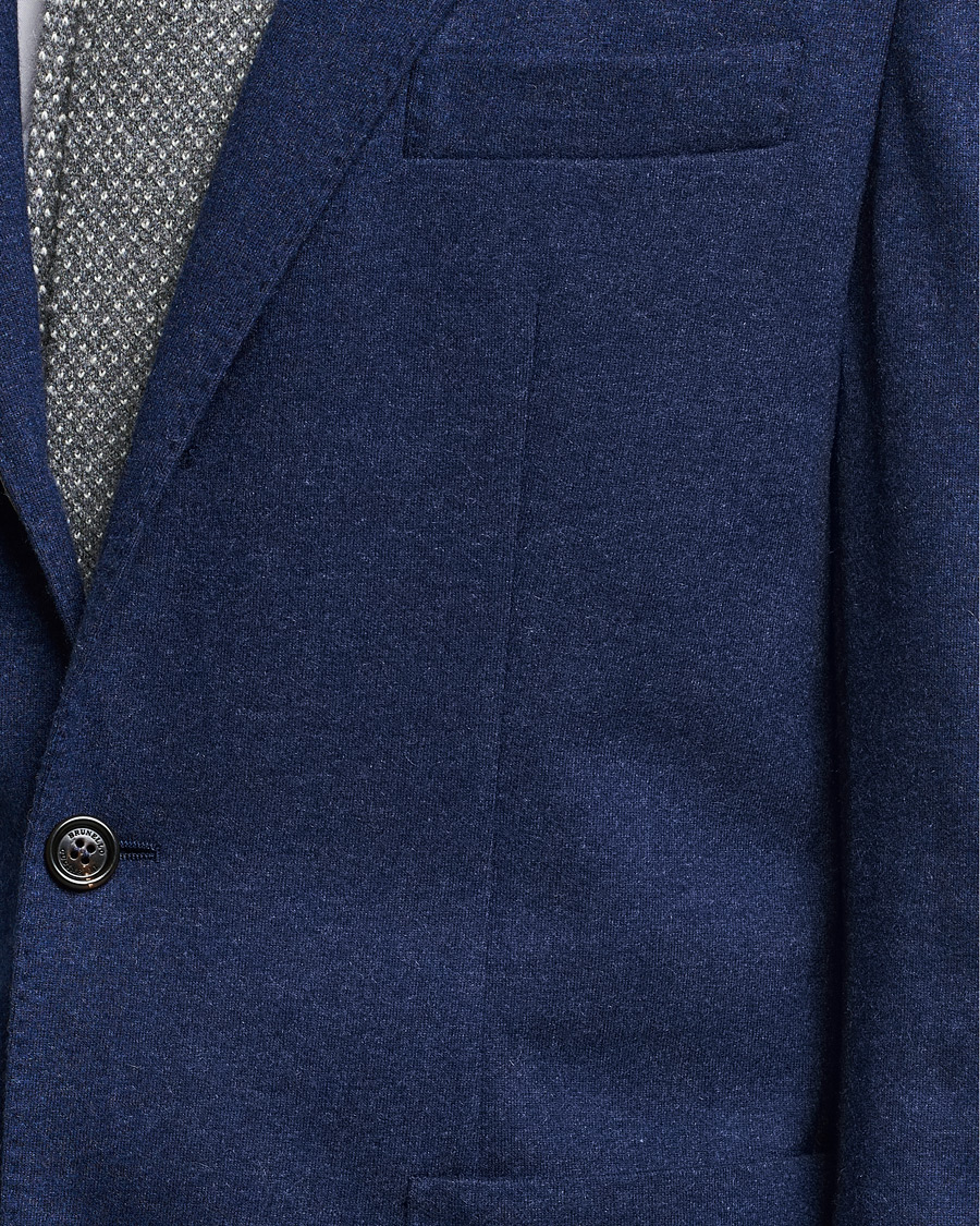 Homme | Blazers | Brunello Cucinelli | Cashmere Jersey Jacket Dark Blue