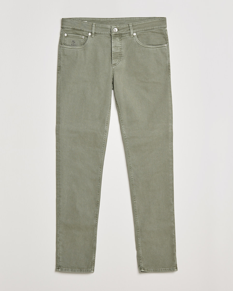 Homme | Pantalons | Brunello Cucinelli | Slim Fit 5-Pocket Pants Military