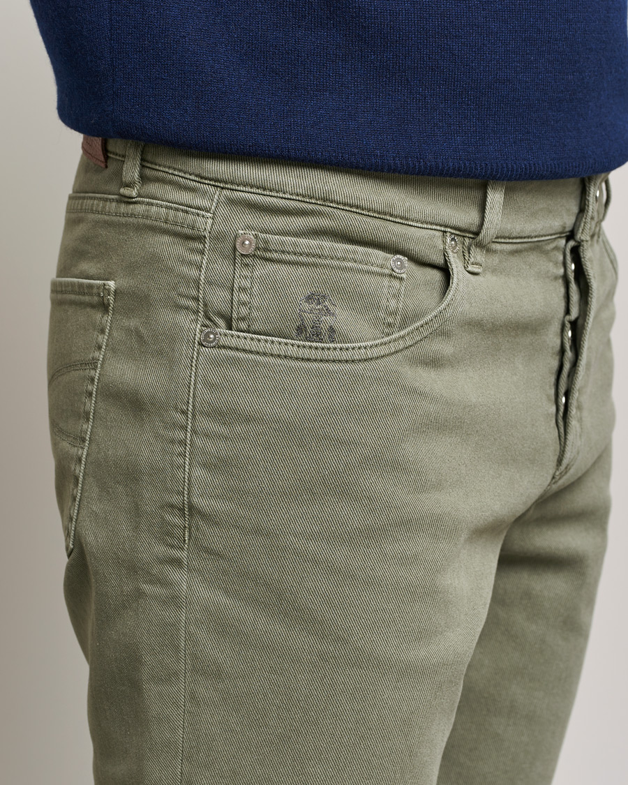 Homme | Pantalons | Brunello Cucinelli | Slim Fit 5-Pocket Pants Military