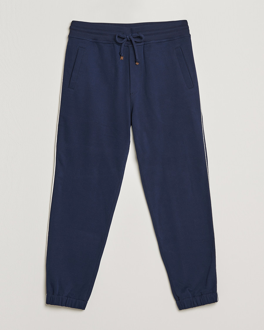 Homme | Pantalons | Brunello Cucinelli | Soft Cotton Joggers Cobalt Blue