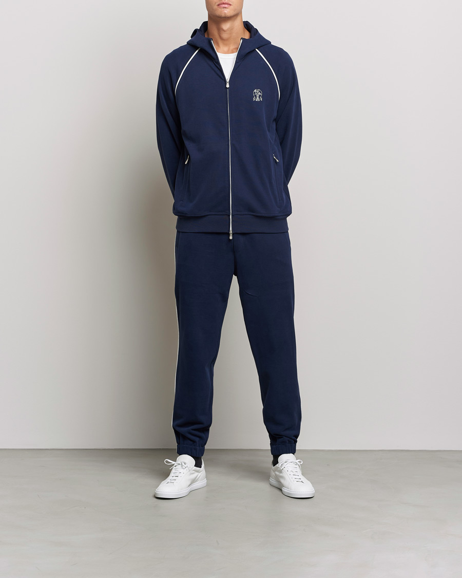 Homme | Pantalons | Brunello Cucinelli | Soft Cotton Joggers Cobalt Blue