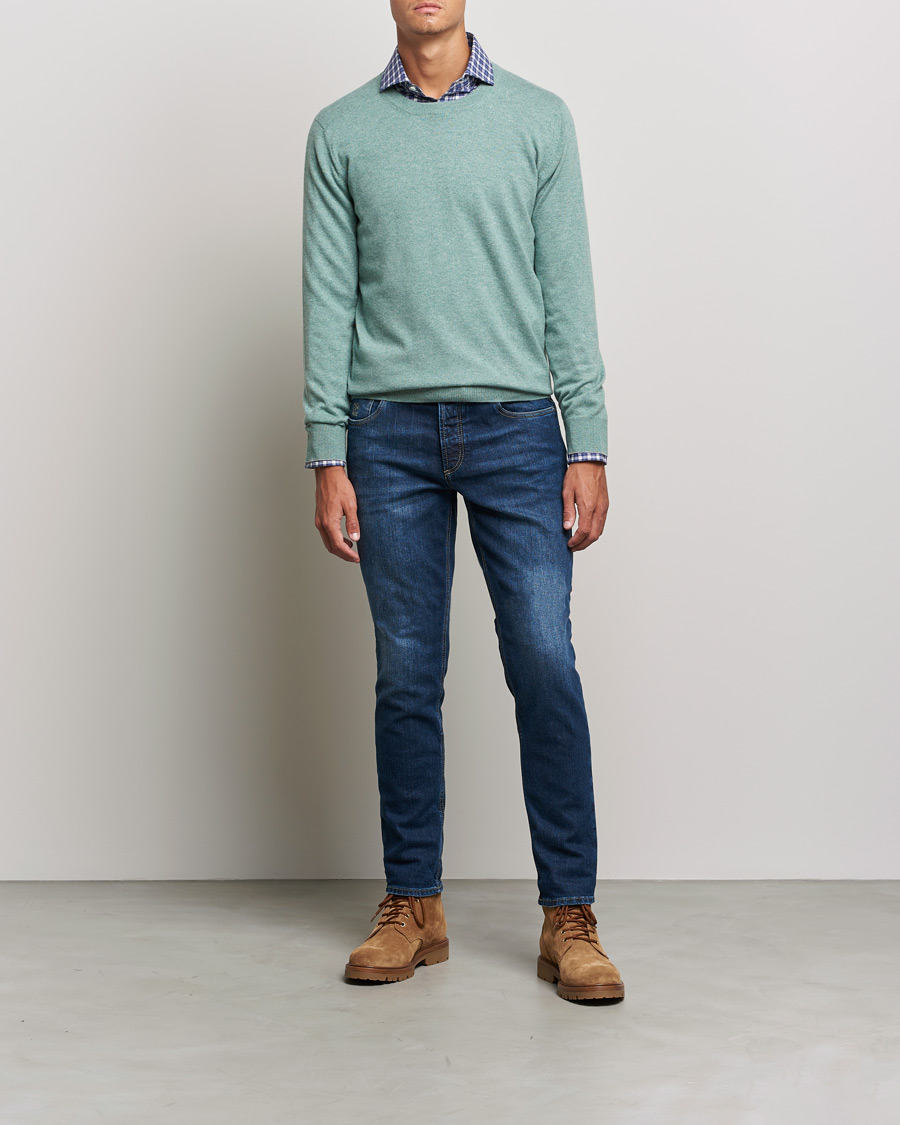 Homme | Pulls Et Tricots | Brunello Cucinelli | 2 Ply Cashmere Pullover Emerald Green
