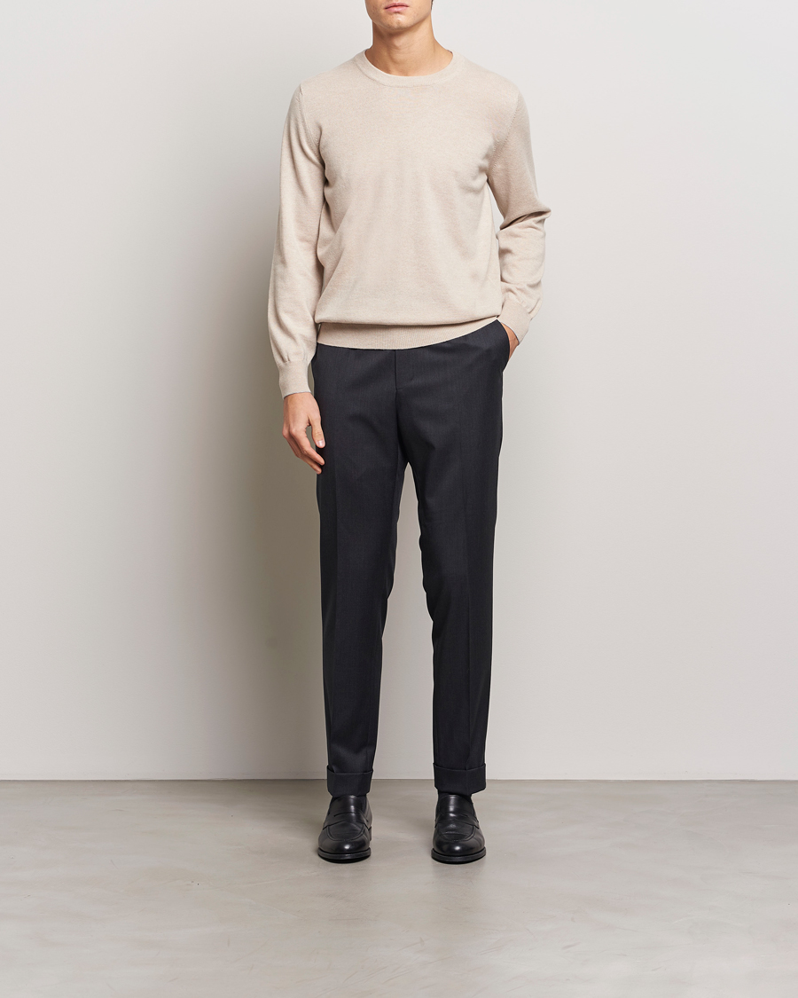 Homme | Pulls Et Tricots | Brunello Cucinelli | 2 Ply Cashmere Pullover Sand