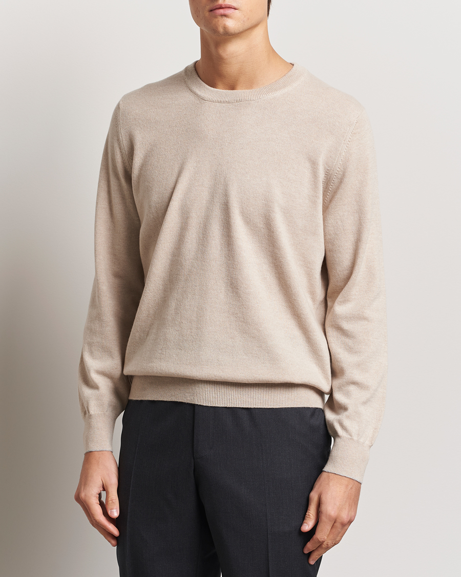 Homme | Pulls Et Tricots | Brunello Cucinelli | 2 Ply Cashmere Pullover Sand