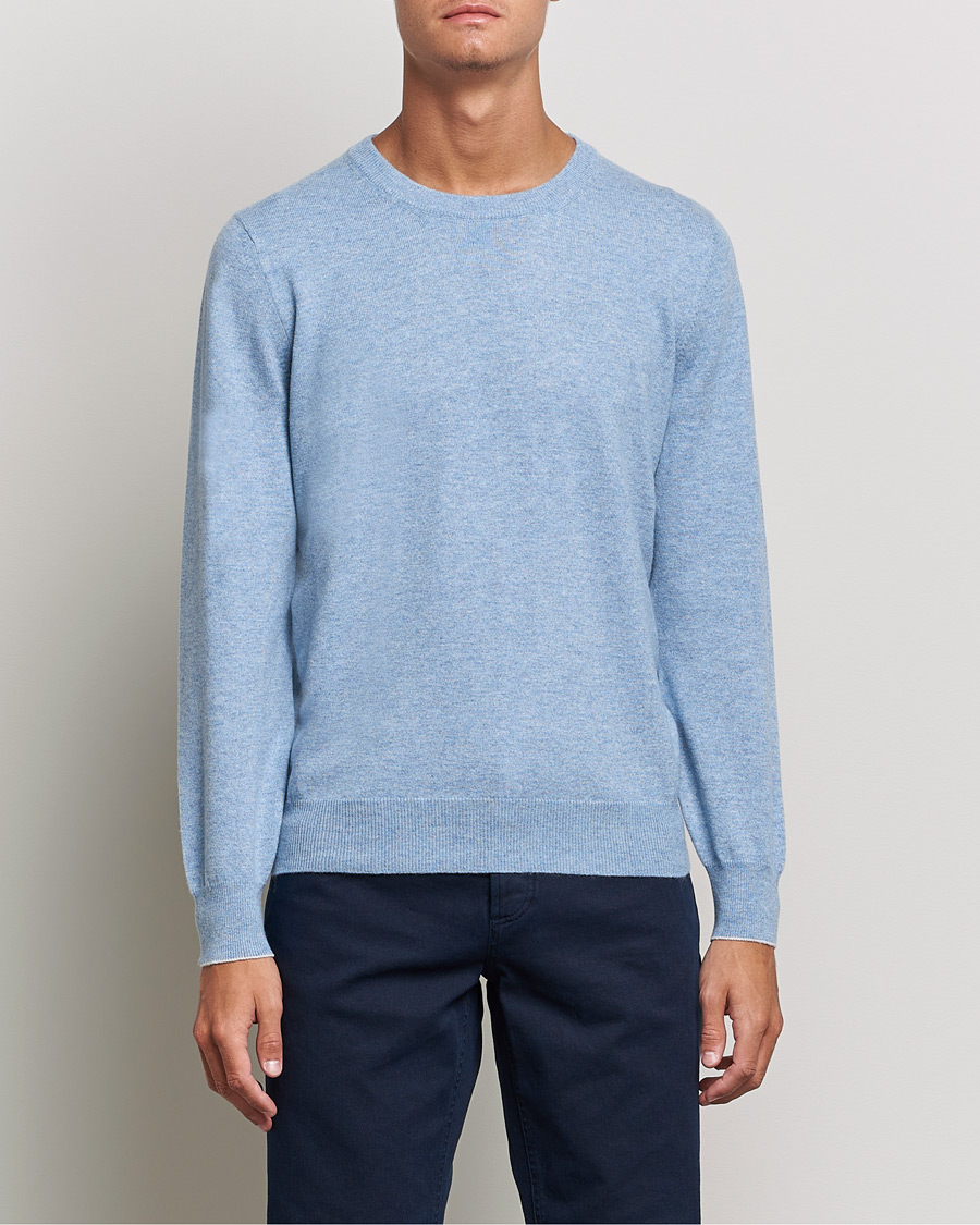Homme | Pulls Et Tricots | Brunello Cucinelli | 2 Ply Cashmere Pullover Light Blue