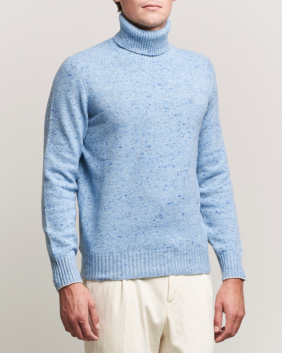 Homme | Pulls Et Tricots | Brunello Cucinelli | Cashmere Blend Rollneck Light Blue