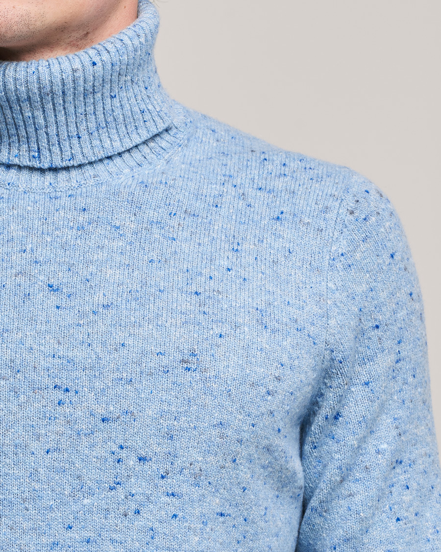 Homme | Pulls Et Tricots | Brunello Cucinelli | Cashmere Blend Rollneck Light Blue