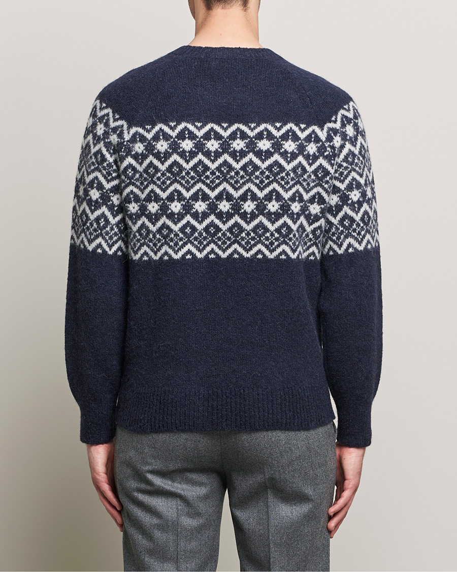 Homme | Pulls Et Tricots | Brunello Cucinelli | Alpaca Jacquard Sweater Dark Blue