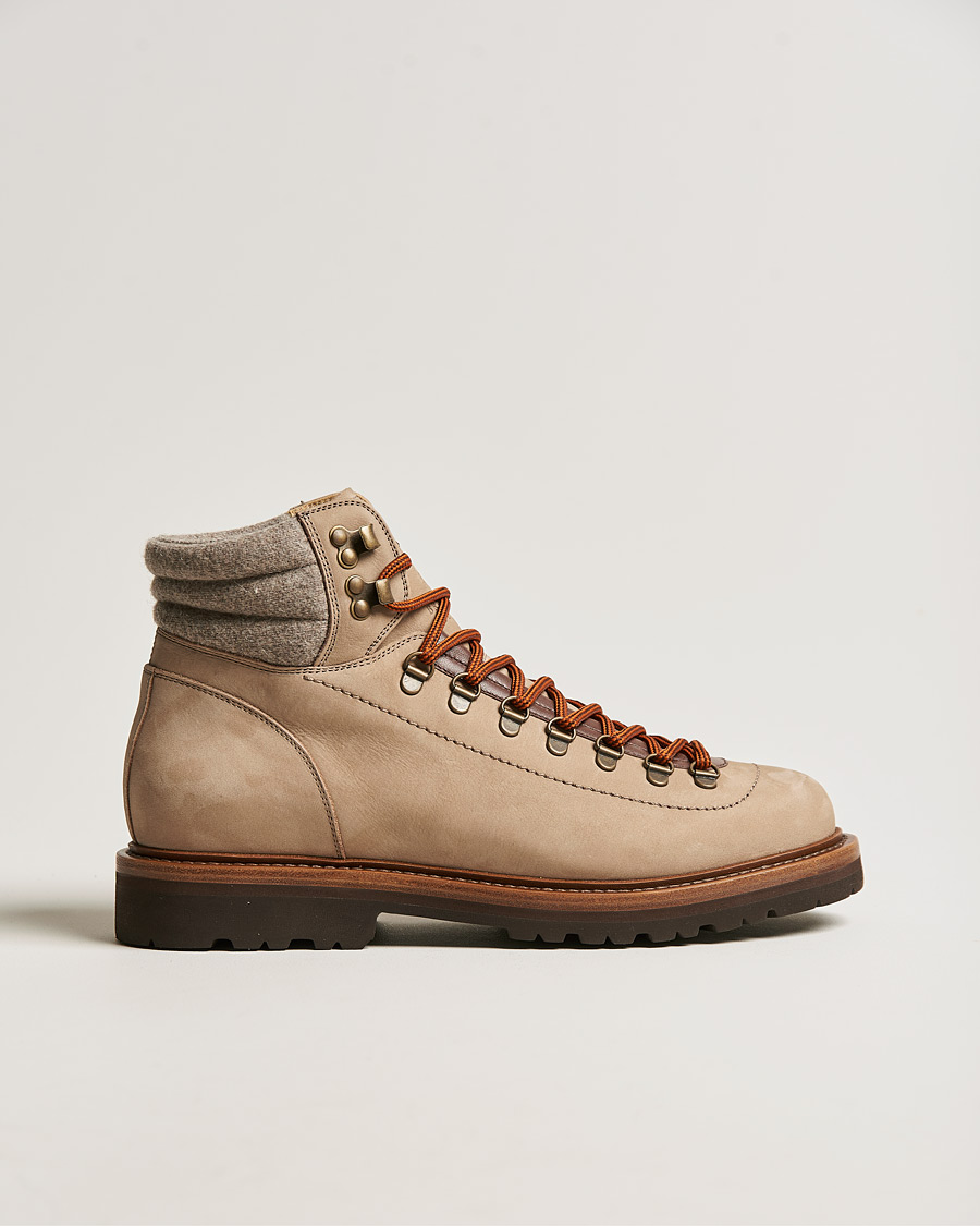 Homme | Brunello Cucinelli Hiking Boot Stone Suede | Brunello Cucinelli | Hiking Boot Stone Suede