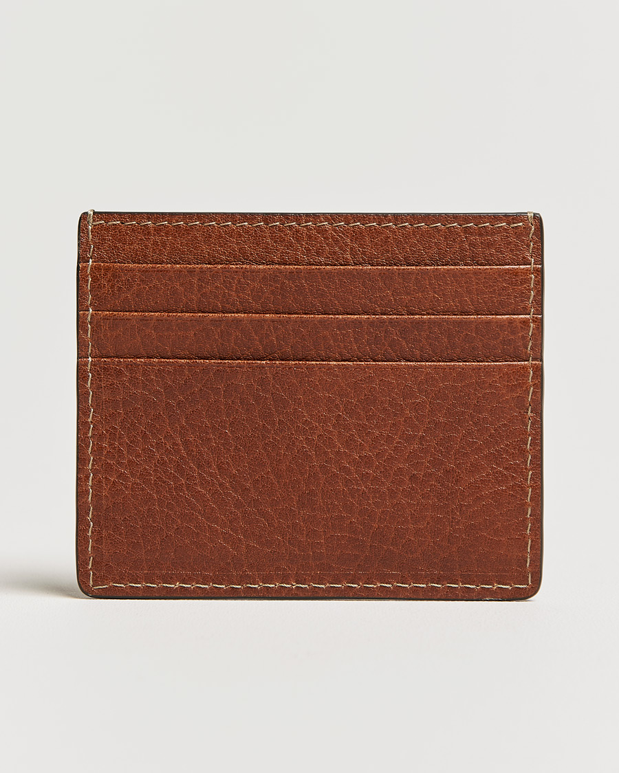 Homme |  | Brunello Cucinelli | Grain Leather Card Holder Cognac
