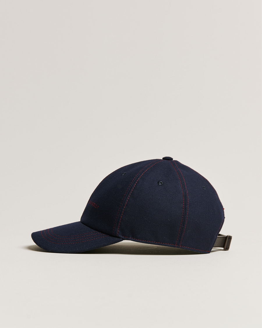 Homme | Brunello Cucinelli Flannel Baseball Cap Navy | Brunello Cucinelli | Flannel Baseball Cap Navy