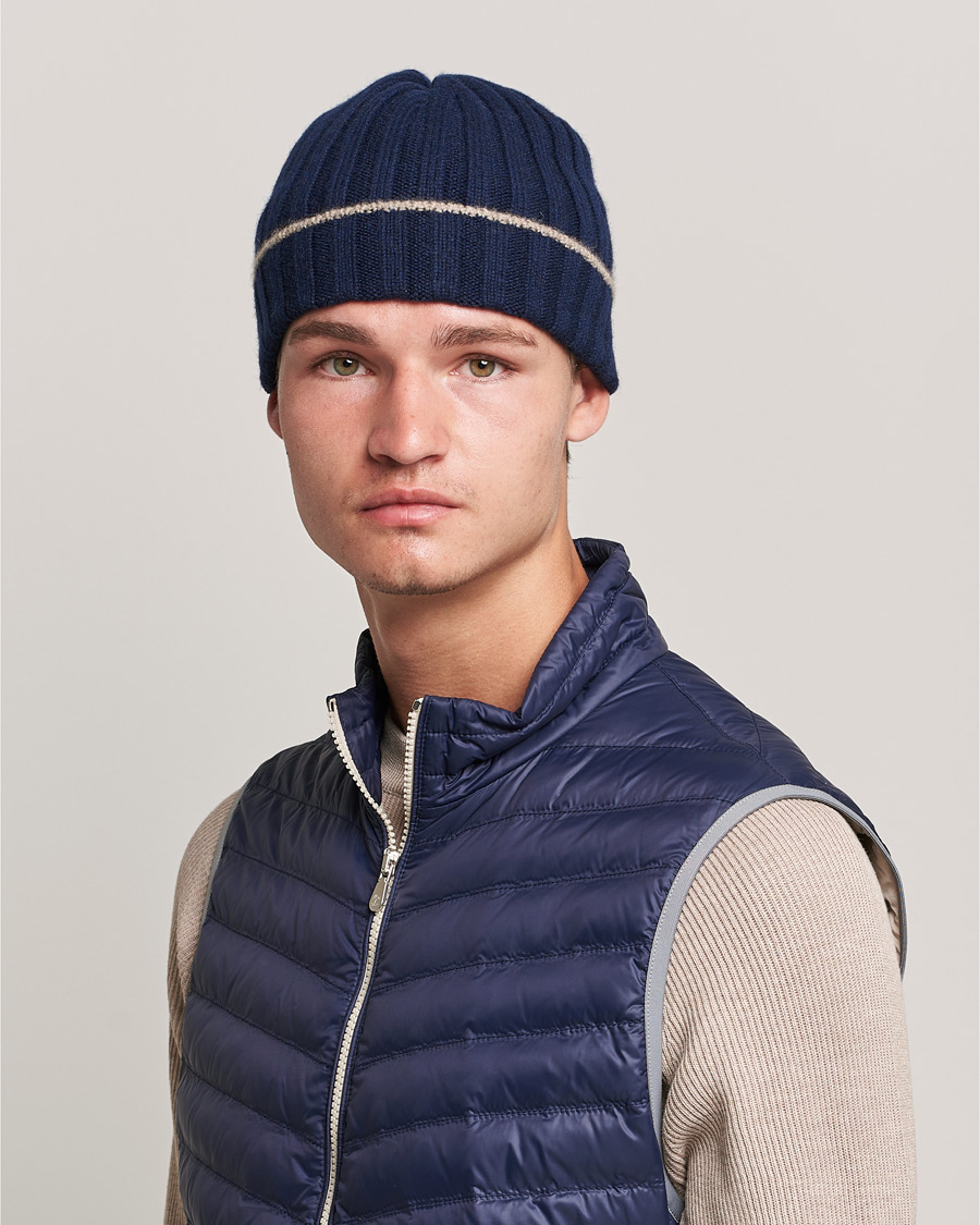 Homme | Brunello Cucinelli Cashmere Beanie Navy | Brunello Cucinelli | Cashmere Beanie Navy