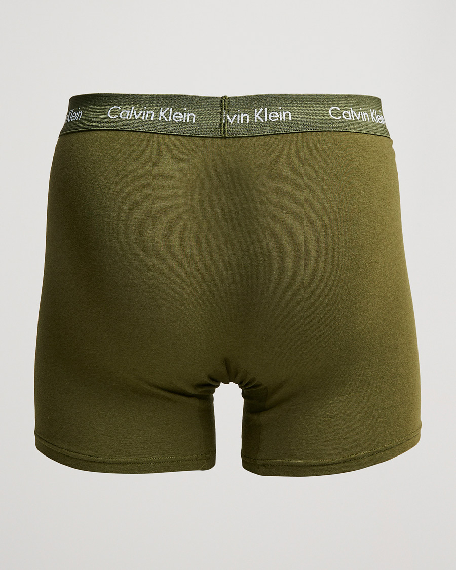 Homme | Sous-Vêtements Et Chaussettes | Calvin Klein | Cotton Stretch 3-Pack Boxer Breif Grey/Orange/Army