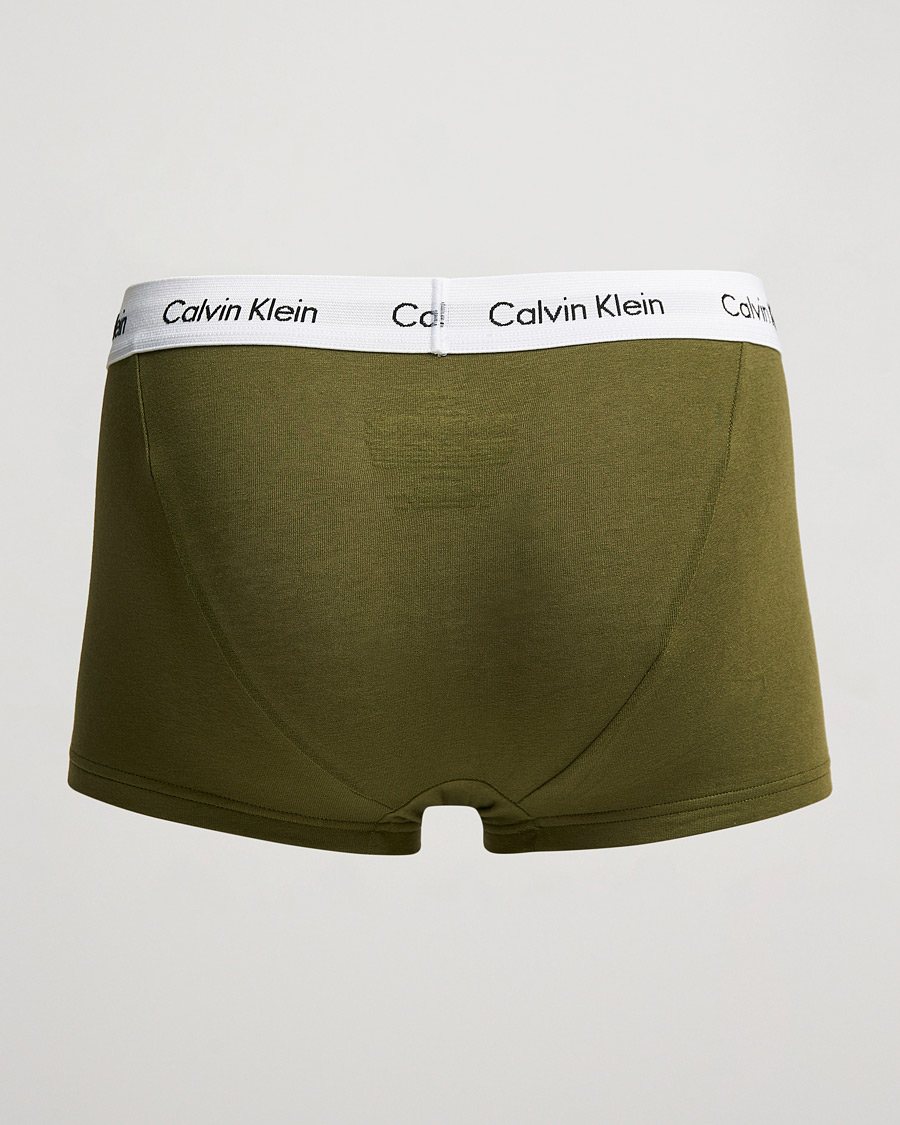 Homme | Sous-Vêtements Et Chaussettes | Calvin Klein | Cotton Stretch 3-Pack Low Rise Trunk Grey/Orange/Army