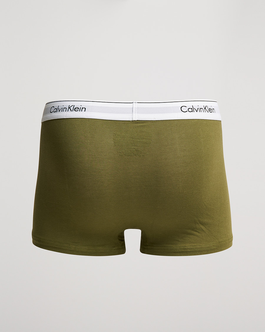Homme | Sous-Vêtements Et Chaussettes | Calvin Klein | Cotton Stretch 3-Pack Trunk Beige/Black/Olive